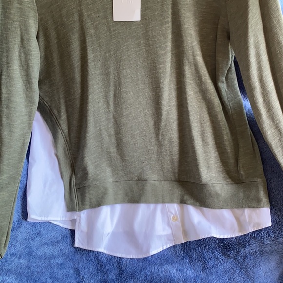 Clu Sage Combination Top New With Tags - Picture 3 of 9